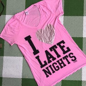 PINK pink long nightshirt. Size medium.Perfect for Valentines Day.
